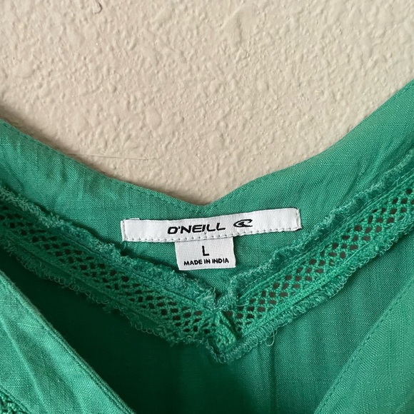 Green Wrap Dress Size L - Picture 4 of 10